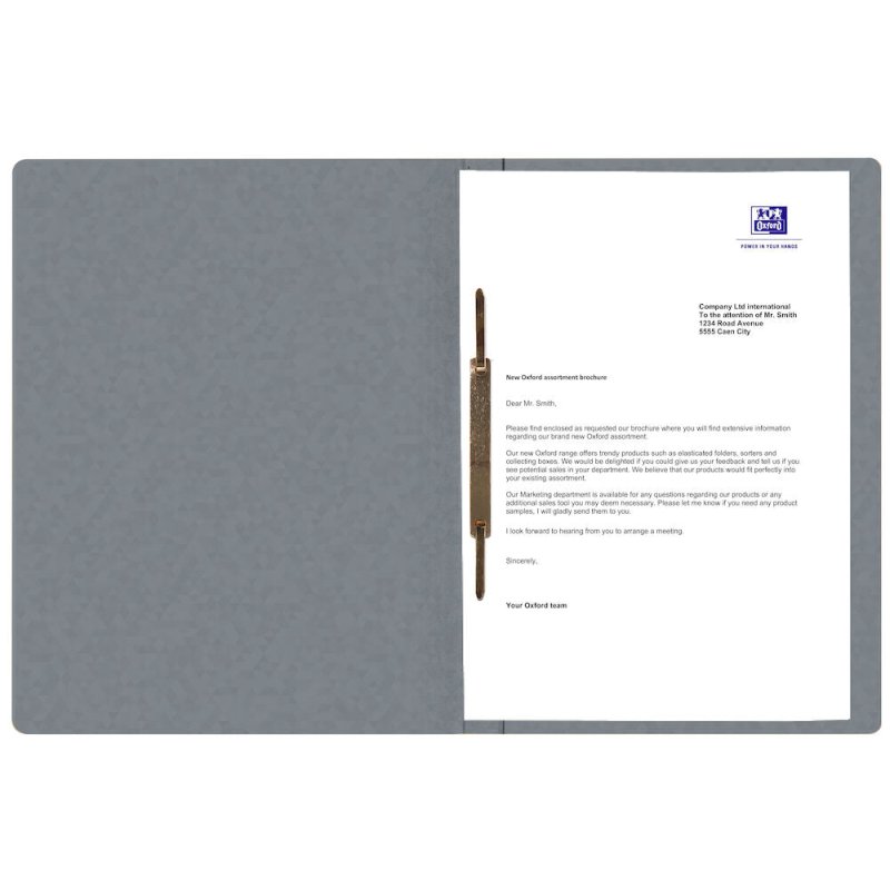 Oxford 400116204 folder Cardboard Grey A4