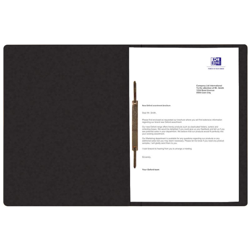 Oxford 400116209 folder Cardboard Black A4