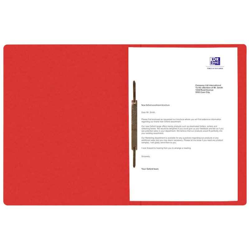 Oxford 400116211 folder Cardboard Red A4