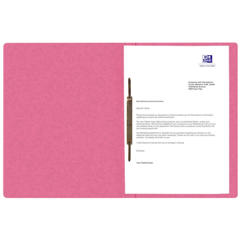 Oxford 400116212 folder Cardboard Pink A4
