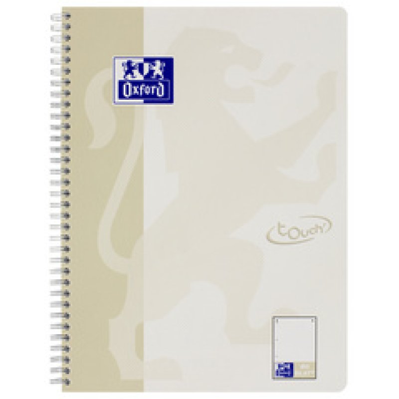 Oxford Cahier spiralé Touch, A4 , pointillé, 160 pages