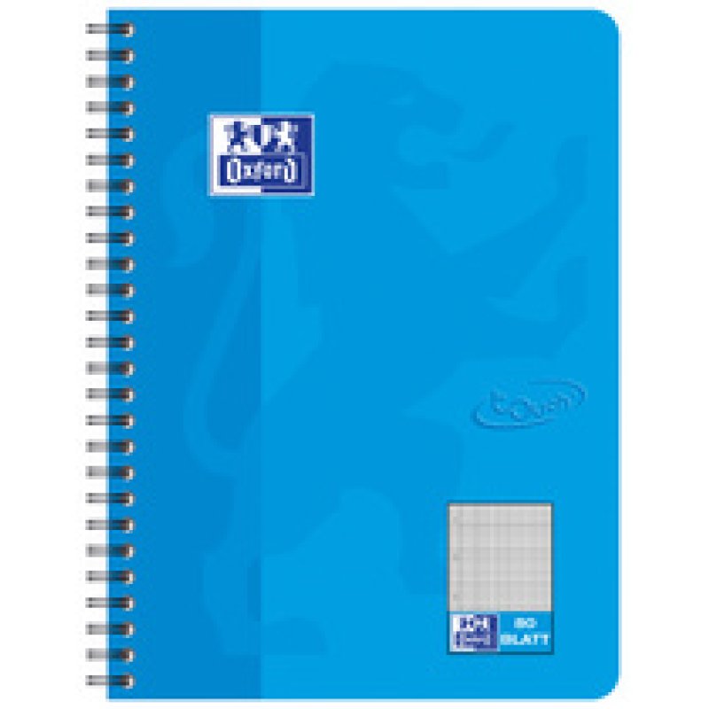 Oxford Cahier spiralé Touch, B5, pointillé, 160 pages