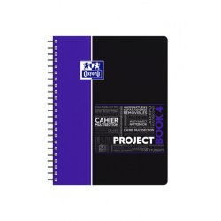 Oxford 400037408 bloc-notes A4 Violet, Jaune, Bleu, Rouge