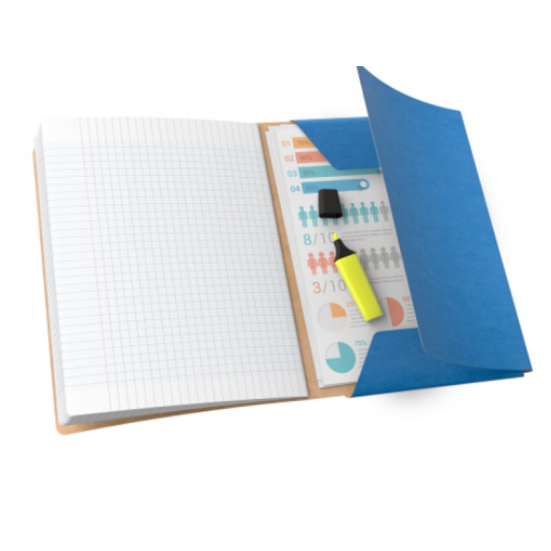 Oxford Cahier piqûre EasyBOOK KRAFT, 240 x 320 mm, assorti