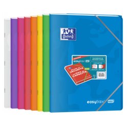 Oxford Cahier piqûre EasyBOOK MAX, 240 x 320 mm, assorti