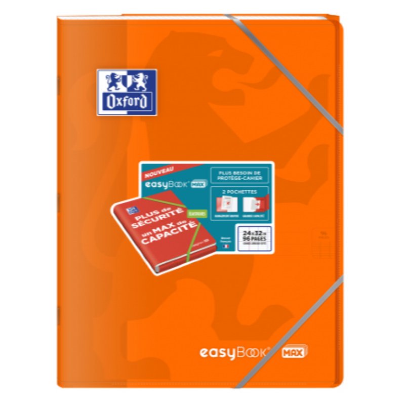 Oxford easyBook bloc-notes 48 feuilles Couleurs assorties