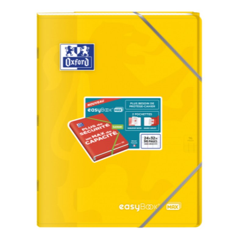 Oxford Cahier piqûre EasyBOOK MAX, 240 x 320 mm, assorti