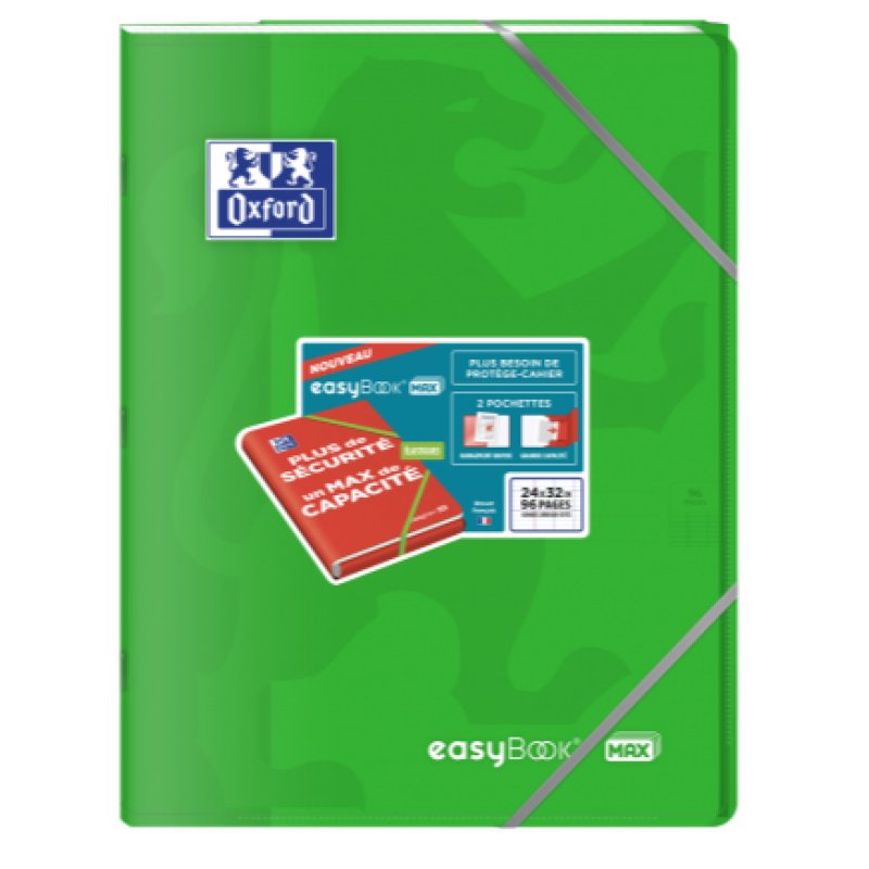 Oxford Cahier piqûre EasyBOOK MAX, 240 x 320 mm, assorti