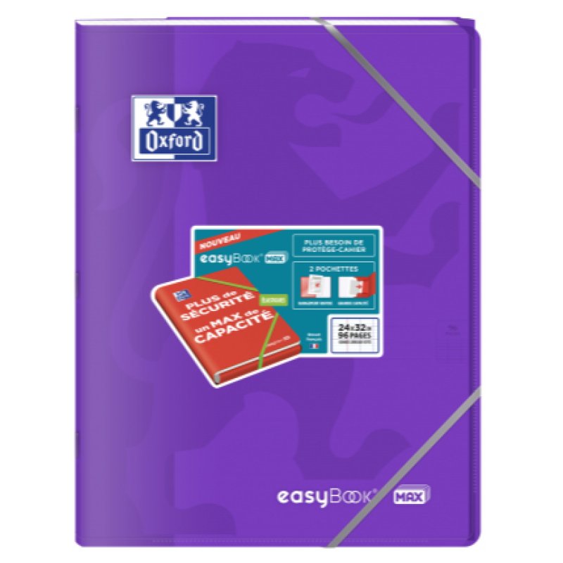 Oxford easyBook bloc-notes 48 feuilles Couleurs assorties