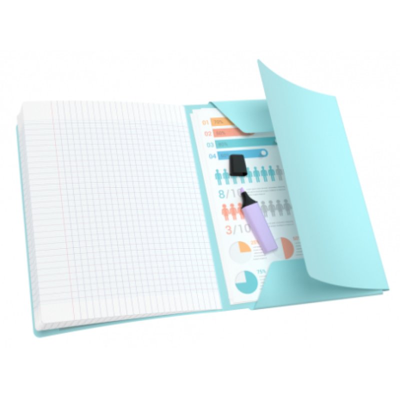 Oxford Cahier piqûre EasyBOOK Pastel, 240 x 320 mm, assorti
