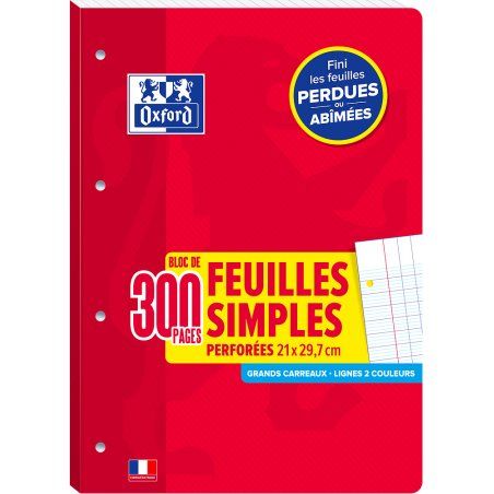 Oxford 400114566 notebook filler paper 210 x 297 mm (A4) 300 sheets