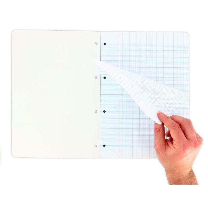 Oxford Bloc de feuilles simples perforées, A4, seyès