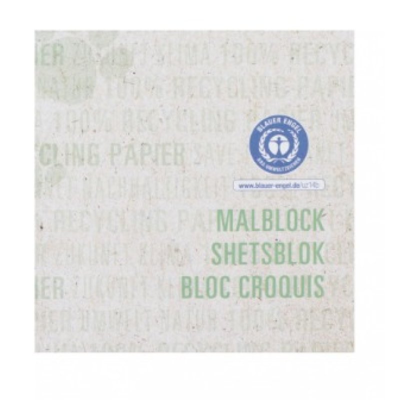 Oxford Malblock "Recycling", DIN A4, 100 Blatt, grün