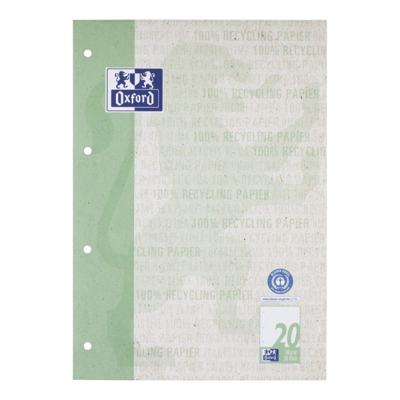 Oxford 400159590 writing notebook A4 50 sheets Green