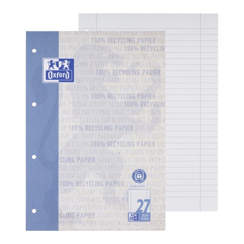Oxford 400159592 writing notebook A4 50 sheets Blue