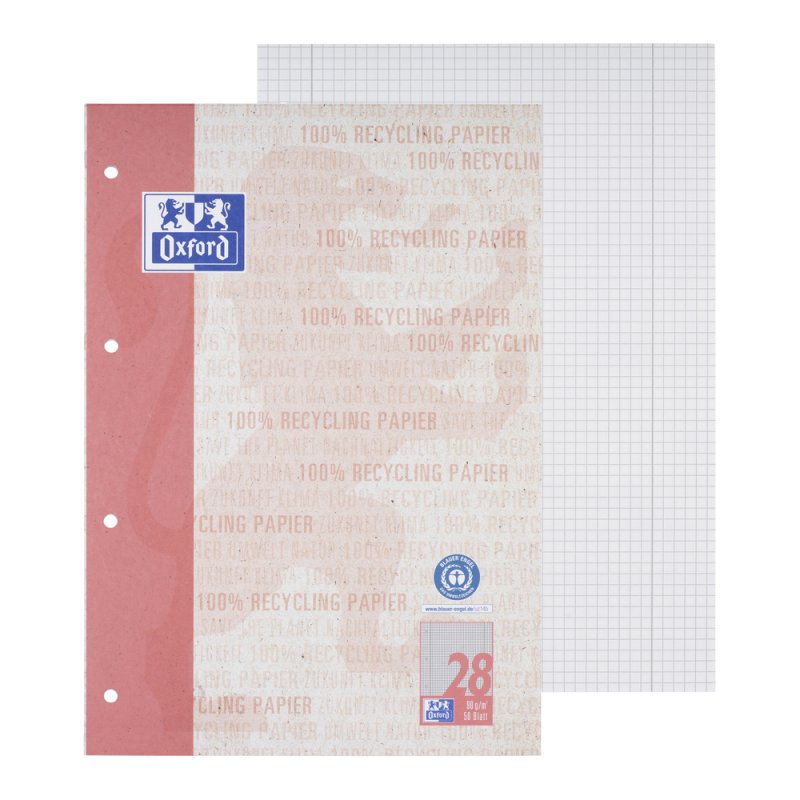 Oxford 400159594 writing notebook A4 50 sheets Red