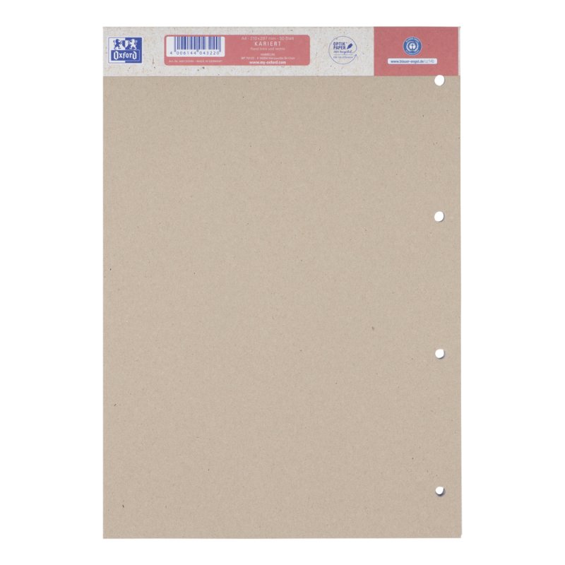 Oxford 400159594 writing notebook A4 50 sheets Red