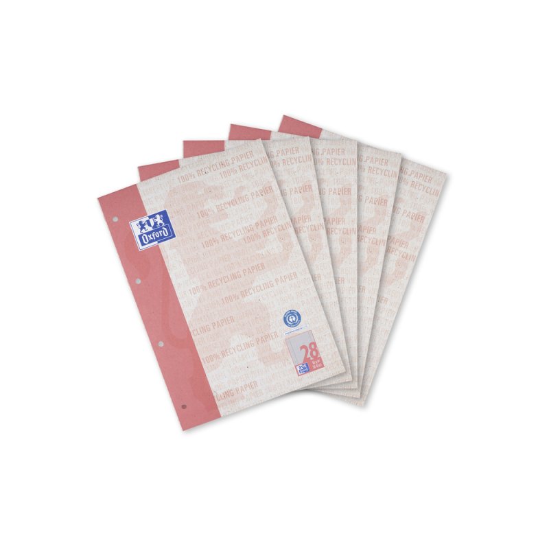 Oxford 400159594 bloc-notes A4 50 feuilles Rouge