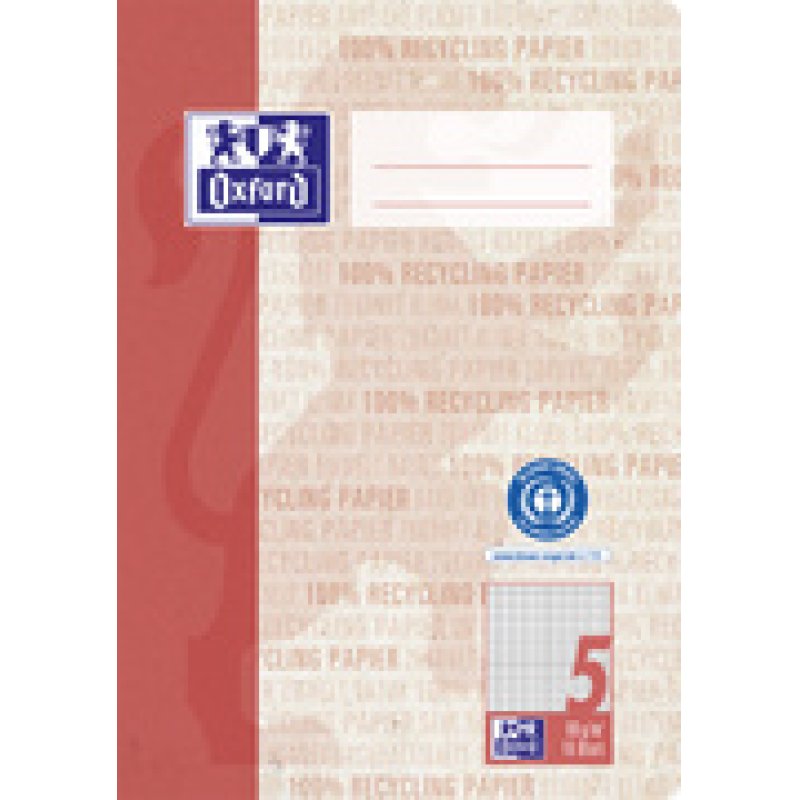 Oxford Schulheft "Recycling", DIN A5, 16 Blatt, Lineatur 3