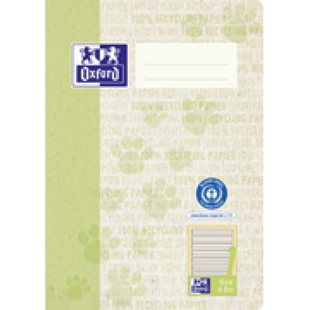 Oxford Schulheft "Recycling", DIN A5, 16 Blatt, Lineatur 4