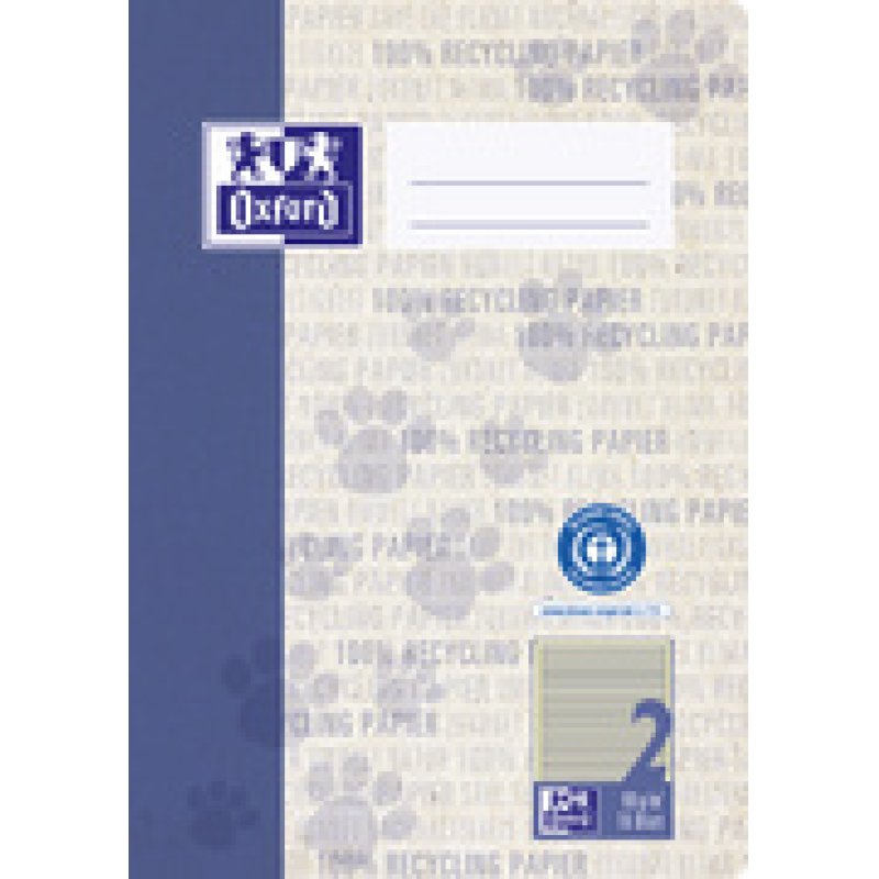 Oxford Schulheft "Recycling", DIN A5, 16 Blatt, Lineatur 5