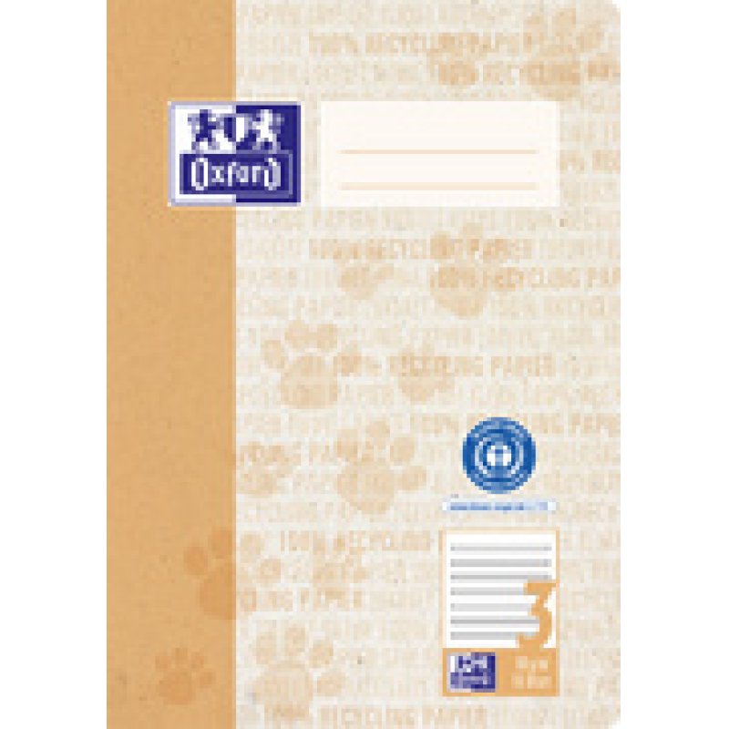 Oxford Schulheft "Recycling", DIN A5, 16 Blatt, Lineatur 5