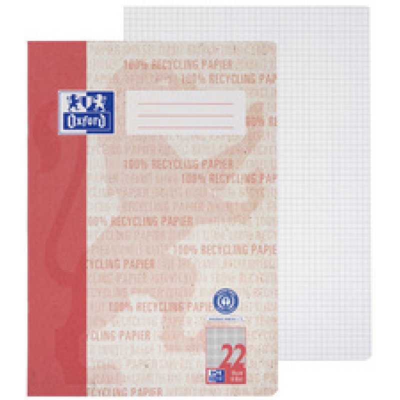 Oxford Schulheft "Recycling", DIN A4, 16 Blatt, Lineatur 40
