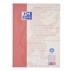 Oxford Collegeblock Recycling rot writing notebook A4 80 sheets Red