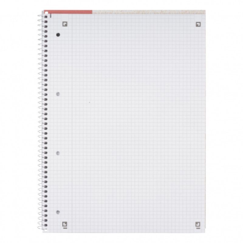 Oxford Collegeblock Recycling rot bloc-notes A4 80 feuilles Rouge