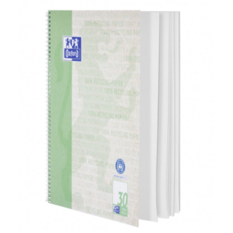 Oxford Collegeblock "Recycling", DIN A4 , 80 Blatt, blanko