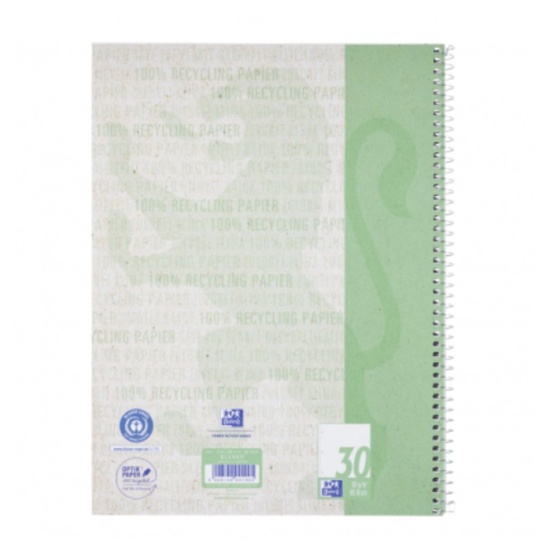 Oxford 400159361 bloc-notes A4 800 feuilles Vert