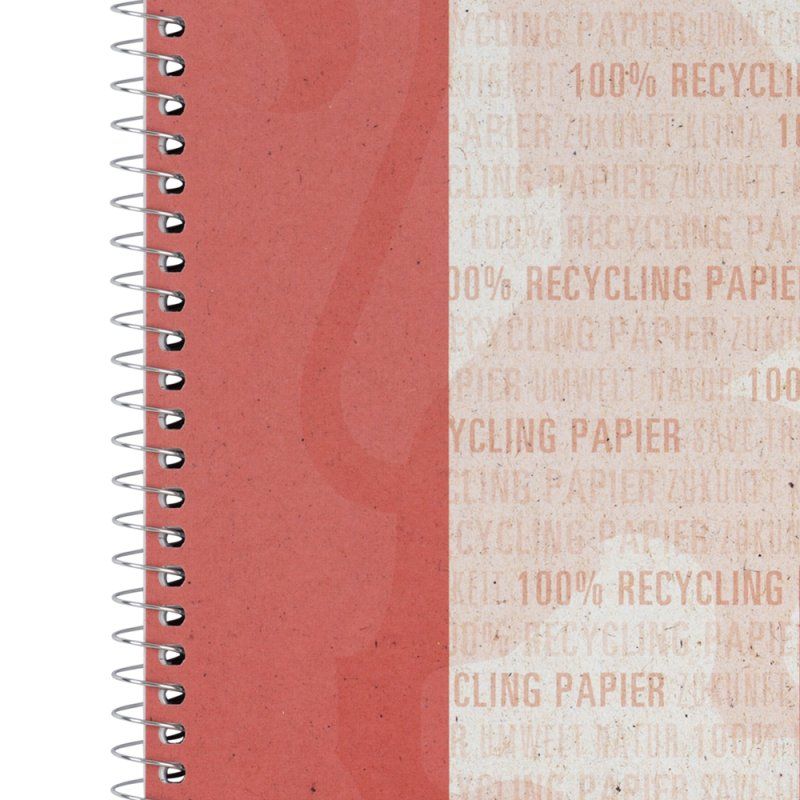 Oxford Recycling Collegeblock writing notebook A5 80 sheets Red