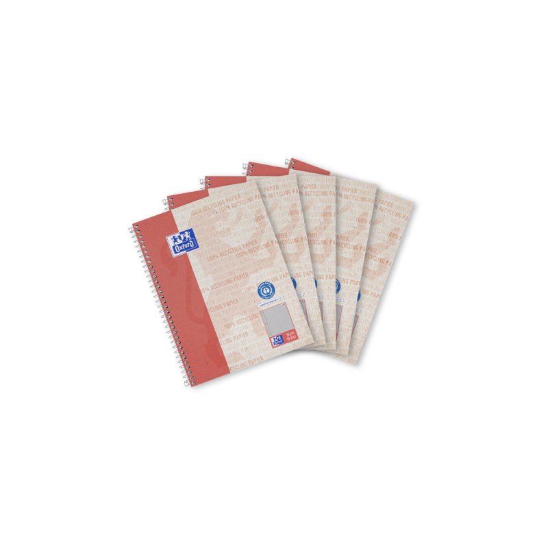 Oxford Collegeblock "Recycling", DIN A5 , 80 Blatt, kariert