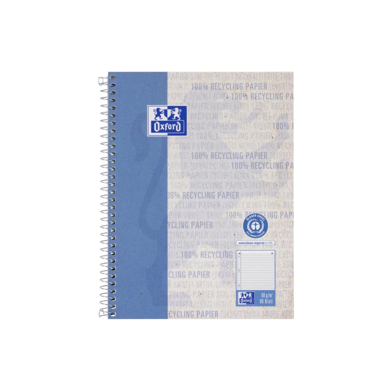 Oxford COLLEGEBLOCK writing notebook A5 80 sheets Blue