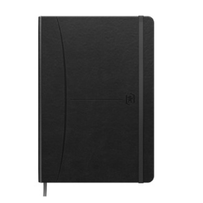Oxford Carnet de notes Signature, A5, ligné, noir