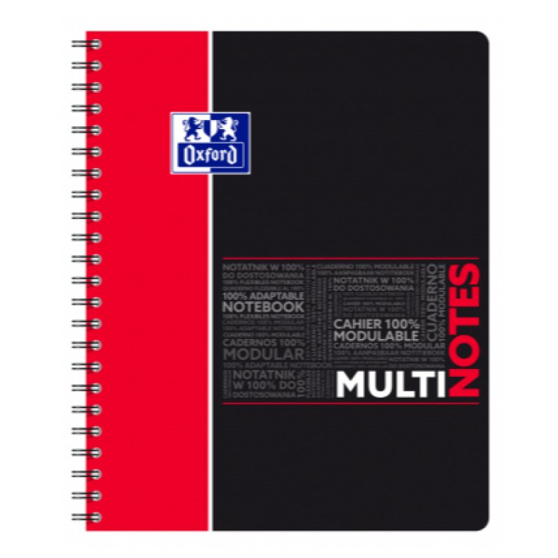 Oxford 400114568 writing notebook A4 80 sheets Assorted colours