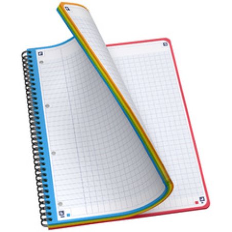 Oxford Cahier reliure intégrale COLOR SYSTEM, A4 , quadrillé