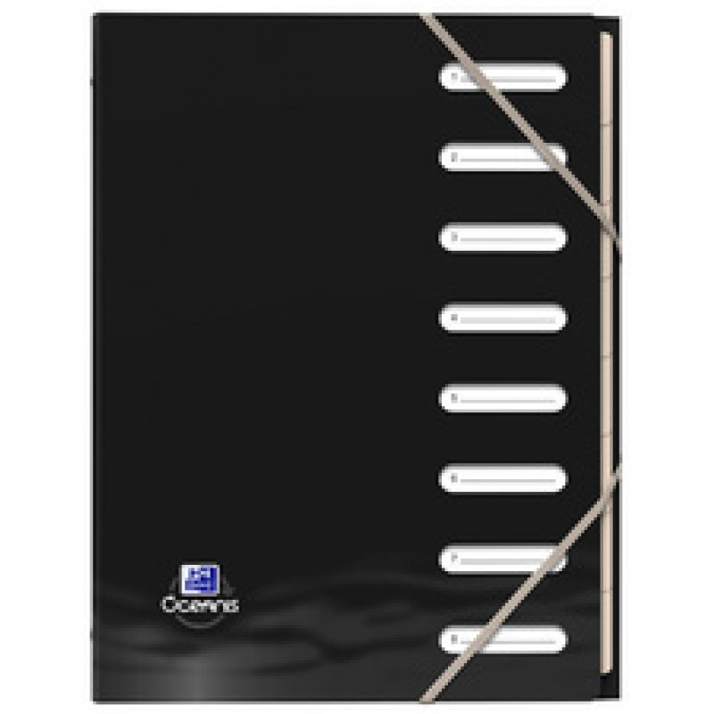 Oxford Trieur "Oceanis", A4, 8 onglets, PP recyclé, assorti