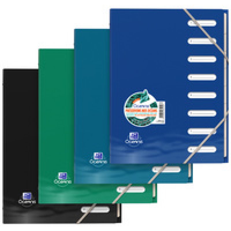 Oxford Trieur "Oceanis", A4, 8 onglets, PP recyclé, assorti
