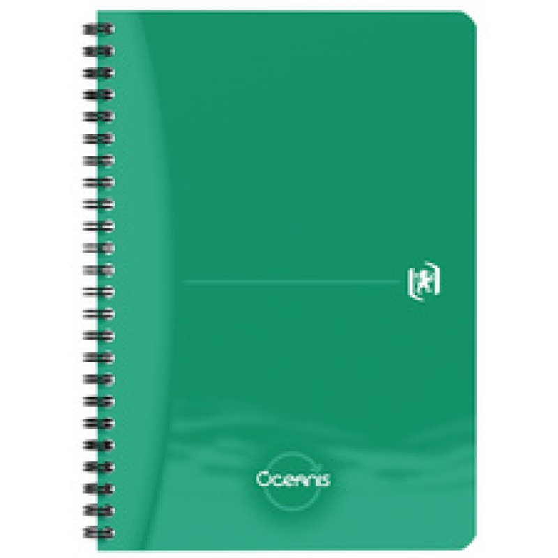 Oxford Office Cahier à spirale "Oceanis", A5, PP, noir