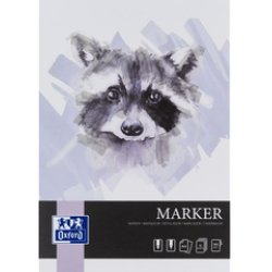 Oxford Art Bloc de dessin marqueur "Marker", A4, 15 feuilles