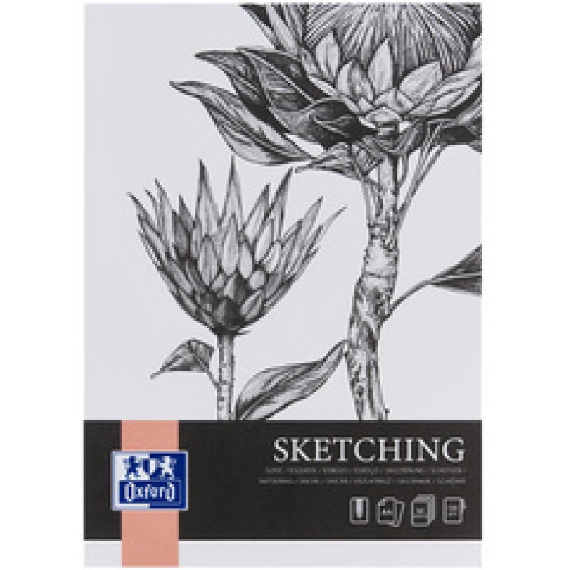 Oxford Art Bloc de croquis "Sketching", A4, 120 g/m2