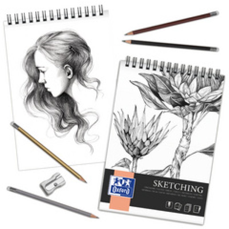 Oxford Art Bloc d'esquisse à spirale "Sketching", A3