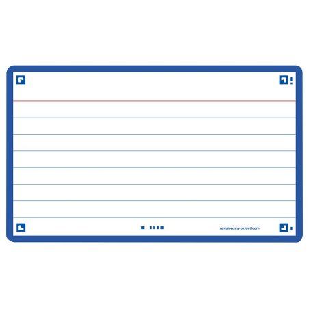 Oxford Fiches "Flash 2.0", 75 x 125 mm, ligné, bleu