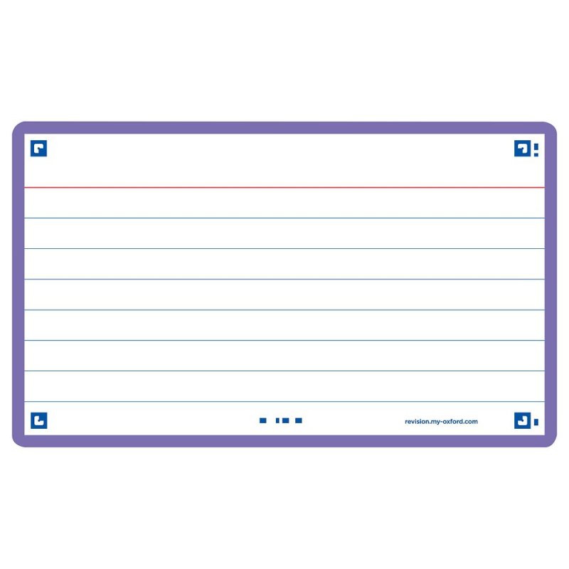 Oxford 400133877 index card Violet 80 pc(s)
