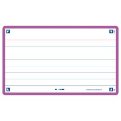 Oxford Fiches "Flash 2.0", 75 x 125 mm, ligné, lilas