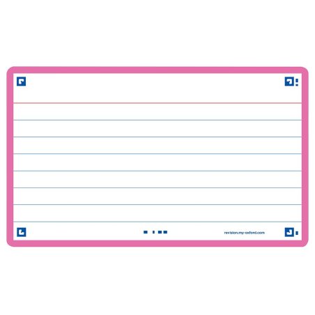 Oxford 400133881 index card Fuchsia 80 pc(s)