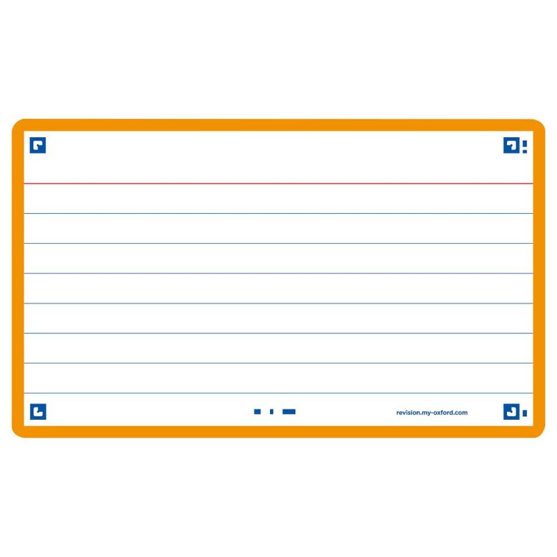 Oxford 400133882 index card Orange 80 pc(s)