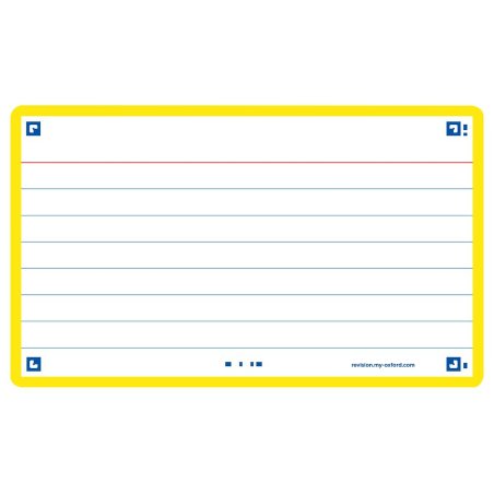 Oxford 400133883 index card Yellow 80 pc(s)