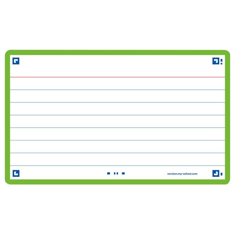 Oxford 400133884 index card Green 80 pc(s)